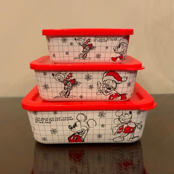 NEW Disney Christmas Sketchbook containers w/lids - Picture 3 of 4